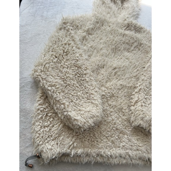 FREE‎ PEOPLE Mountain Peak Fluffy Pullover 1/4 zip White XS - Picture 14 of 16